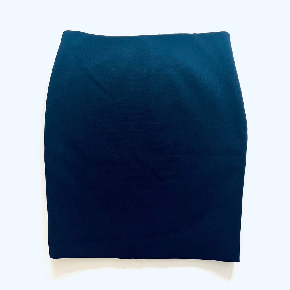 Escada Navy Blue Crepe Pencil Skirt High Waisted Made in Germany Size 38 - Picture 1 of 13